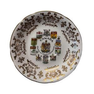 Vintage Canada Coats of Arms Replacement Saucer 5.5” Paragon
